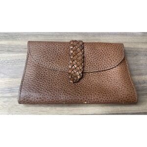 Bellini Vintage Brown Leather Wallet‎ With Belt Loops